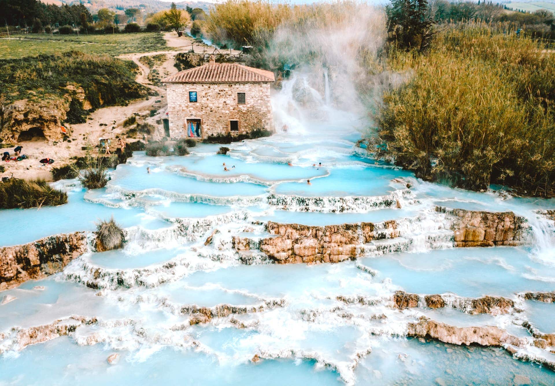 Thermal Springs of Saturnia & Bagni San Filippo: Natural hot baths in nature.